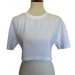 ALO MESH CROPPED MIRAGE TEE